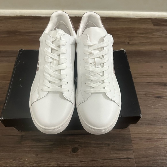 Dkny White And Rose Gold Metallic Abeni Arch Sneakers Size 9.5 - Picture 8 of 15